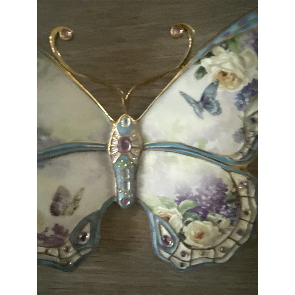 Lena Liu Jewels of Nature WINGED JEWELS Butterfly Wall Plaque Bradford Xchg 2006